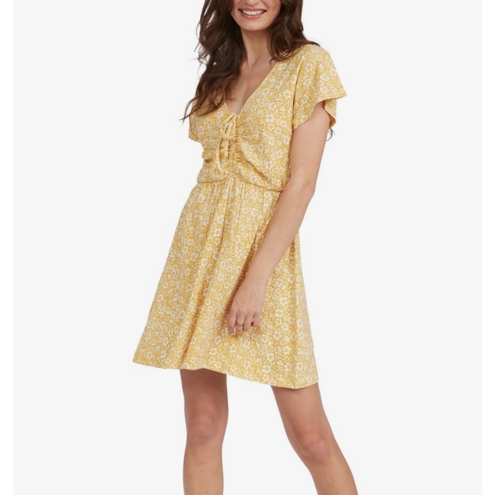 ROXY - floral dress💛🤍🌼